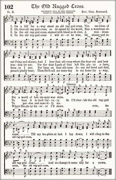 Pdf Free Printable Hymn Sheet Music
