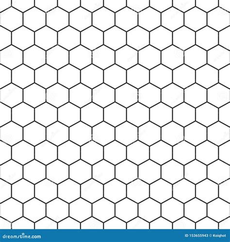 Hexagon Seamless Pattern Background Stock Vector Illustration Of