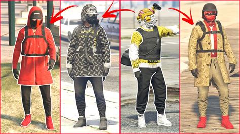 Gta 5 Online 4 Simple And Easy Asf Tryhardrng Outfits Using Clothing Glitches Not Modded