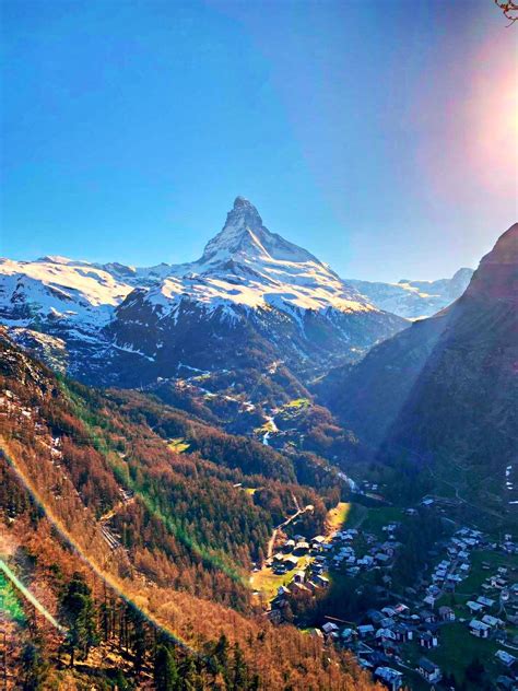 Matterhorn Zermatt Evening Glow Matterhorn Matterhorn Mountain