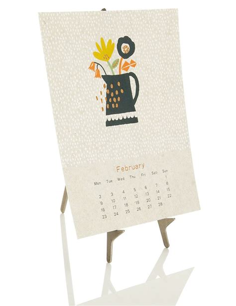 Art Easel Desk Calendar 2015 Mands Art Easel Desk Calendars