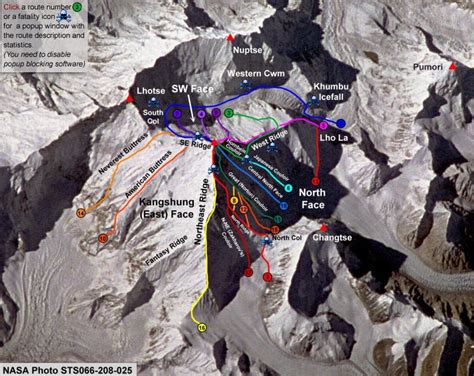 Maps Of Everest Routes And Deaths Emmas Lit Trips