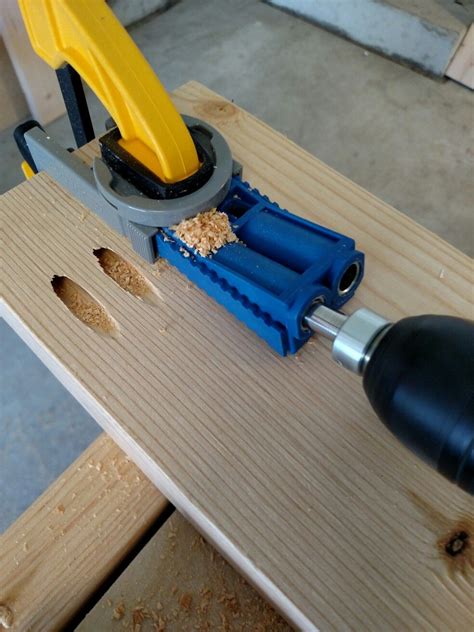 My Husband Taught Me How To Use A Kreg Pocket Holes Jig This Weekend