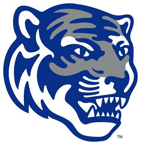 The Tigers Logo Is Shown In Blue And Gold Vrogue Co