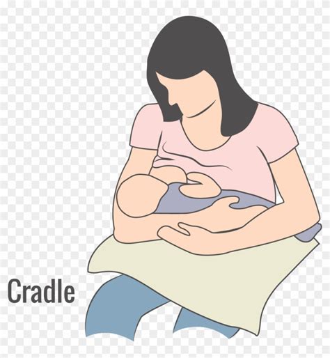 Illustration Of Cradle Breastfeeding Hold Breastfeeding Positions