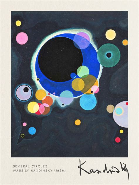 Several Circles Wassily Kandinsky Reproductions Of Famous Paintings