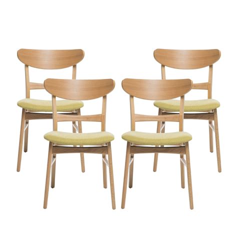 Isador Mid Century Modern Dining Chairs Set Of 4 In 2022 Midcentury