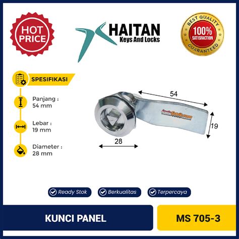 Jual Kunci Panel Ms 705 3 Kilap Segitiga New Haitan Shopee Indonesia
