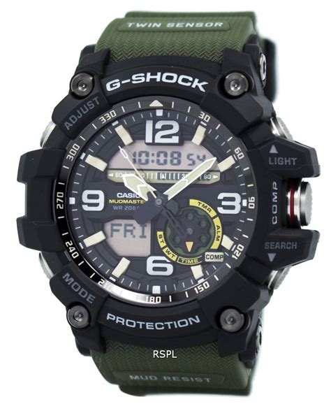 Shop with afterpay on eligible items. Casio G-Shock Mudmaster Analog Digital Twin Sensor GG-1000 ...