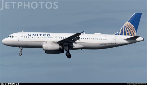 N441ua Airbus A320 232 United Airlines Andrew Wu Jetphotos