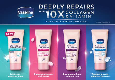 Here are some of its benefits: Vaseline Deodorant Dry Serum White & Repair 50ml | Hermo ...