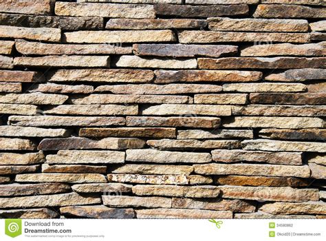Pattern Of Decorative Slate Stone Wall Surface Stock Photo