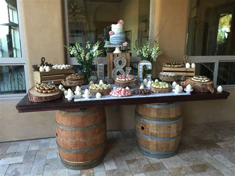 Rustic Wedding Dessert Table | Wedding dessert table rustic, Wedding