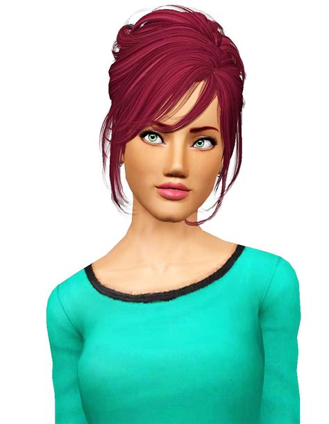 Newsea S Crescent Hairstyle Retextured By Pocket Sims 3 Hairs Sims