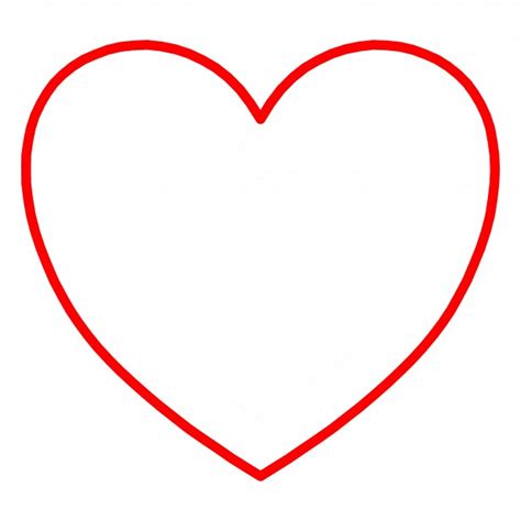 Free Red Heart Outline Download Free Red Heart Outline Png Images