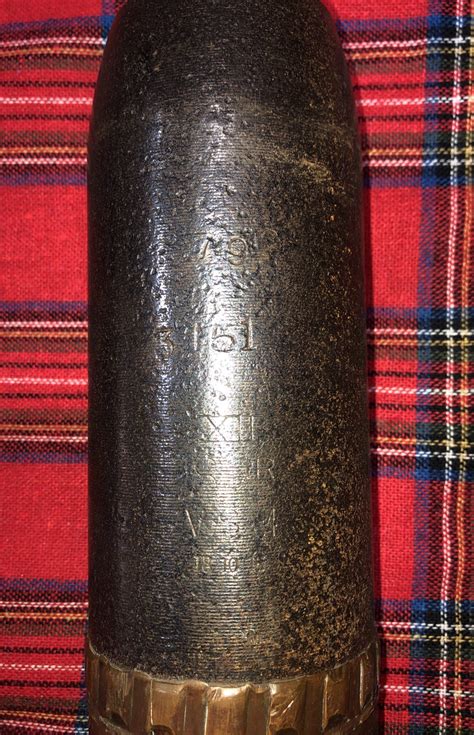 Artillery Round Ww1 British 18pr With Timed Fuse Sold Southern Cross