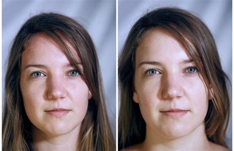 habillé ou tout nu une série de photos explore les différences d expressions sur le visage