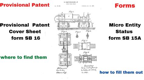 Provisional Patent Forms Cover Sheet Sb16 And Micro Entity Sb15a