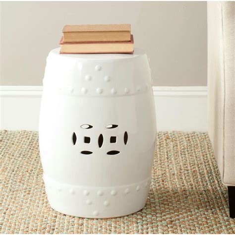 Maybe you would like to learn more about one of these? Safavieh Modern Ming White Garden Patio Stool-ACS4516A ...