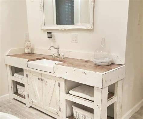 When we say narrow, we're referring to the depth of the vanity; Cottage Bathroom, Farmhouse Bathroom, Farmhouse vanity ...