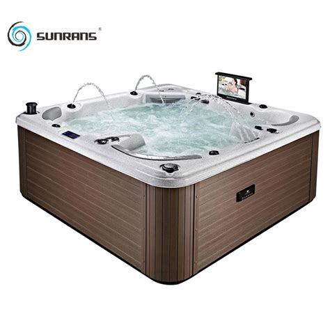 Sunrans Acrylic Balboa Whirlpool Outdoor Luxury Hot Tub From China Manufacturer Fiberglass