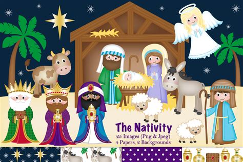 Nativity Clipart Christmas Nativity Nativity Scene