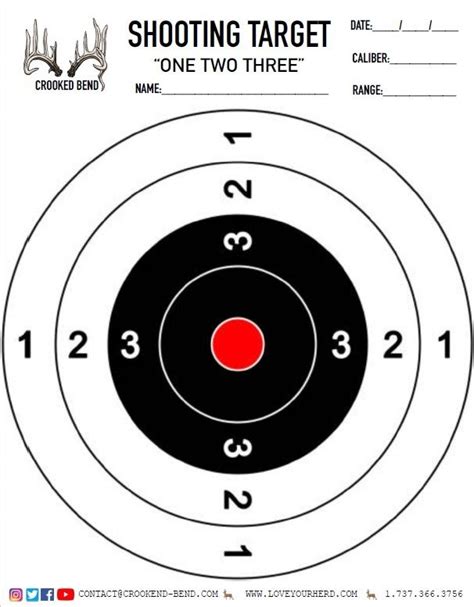 Free Printable Shooting Targets Crooked Bend Shooting Targets