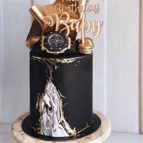 Make His Birthday Shine With A Black And Gold Cake Impress With These Easy Decorating Tips
