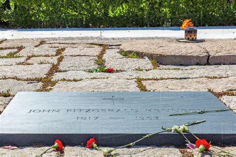 view of president john f kennedy gravesite in arlington national cemetery washington d c