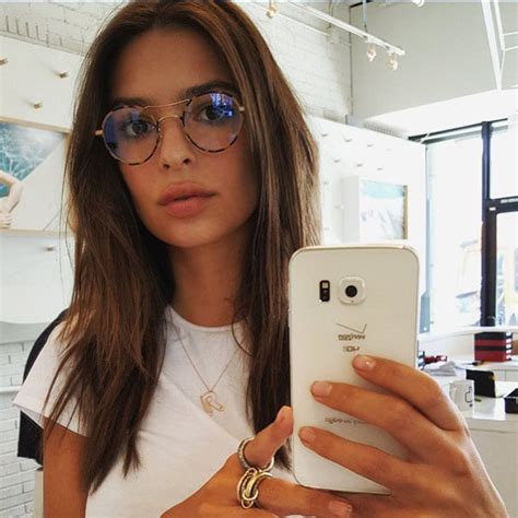 Emily Ratajkowski Pairs Her New Glasses With Suede Derbys