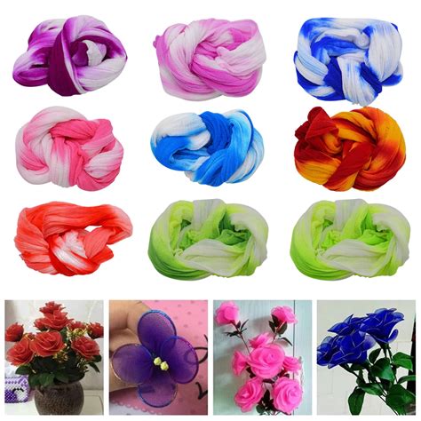 Mairbeon 5pcs Stocking Material Multicolor Tensile Diy Craft Handmade