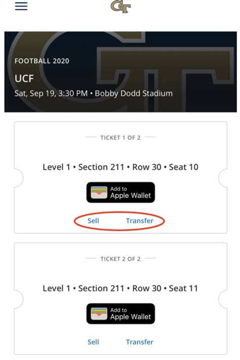 How Do I Accept My College Football Mobile Transfer Tickets Seatgeek