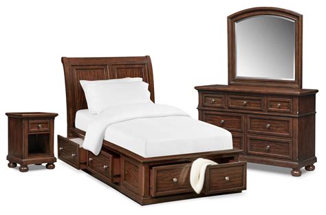 Shop by furniture assembly type. Hanover Youth 6-Piece Twin Sleigh Bedroom Set with Storage ...