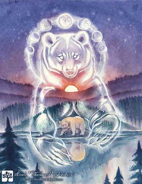 Spirit Bear By Thornwolf Spirit Animal Art Bear Spirit Animal Bear Art