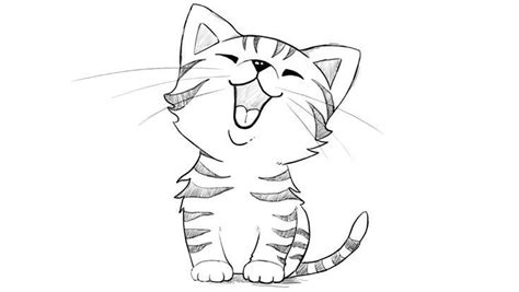 Cute Cat Meowing в 2023 г Рисунки Татуировки с кошками Легкие рисунки