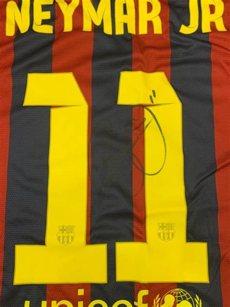 Neymar Jr Autographed Fc Barcelona Jersey Everything Else On Carousell