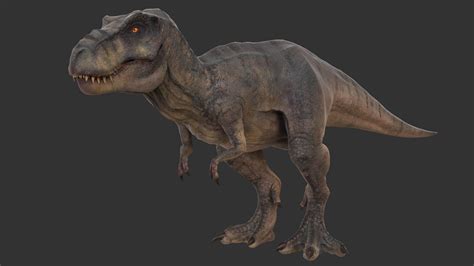 Jurassic Park Tyrannosaurus Rex 3d Model By Thebartart