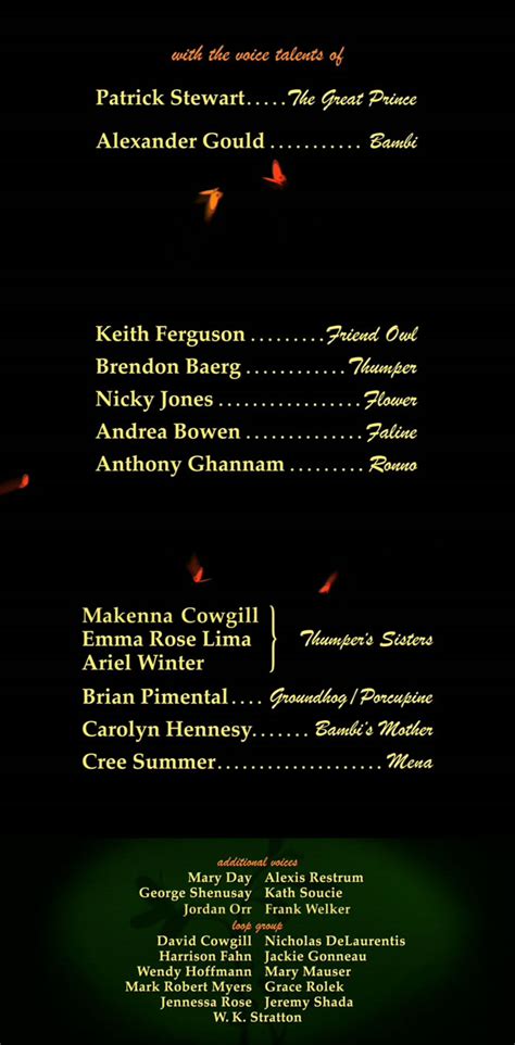 Bambi 2 (2006 Movie) - Behind The Voice Actors