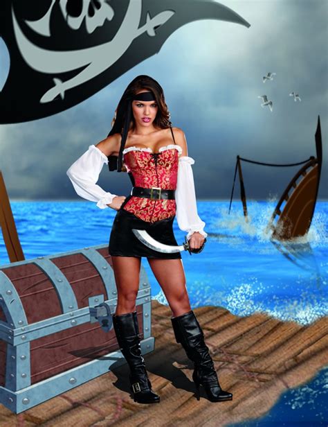 Womens Pirate Costume Sexy Pirate Pin Up By Dreamgirl