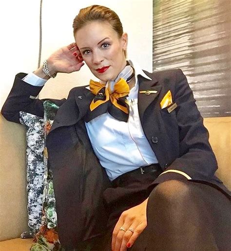 Flying Pretty Brinda 💫 Flight Attendant Fashion Sexy Flight