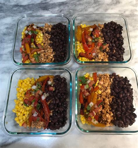 Taco Chipotle Bowl Meal Prep - 354 calories : 1200isplenty ...