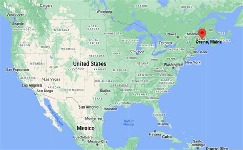 Where Is Orono Me Usa Location Map Of Orono Maine