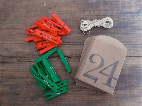 Advent Calendar Christmas Countdown Mini Clothespins With Etsy