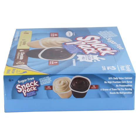 Snack Pack Sugar Free Chocolate And Vanilla Puddings 12 Ct 325 Oz Shipt