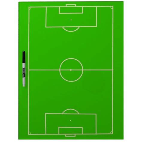 Soccer Field Tactics And Coach Dry Erase Board Dry Erase