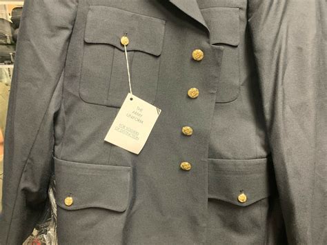 Us Army Mens 38r Military Service Dress Blue Blues Asu Uniform Coat