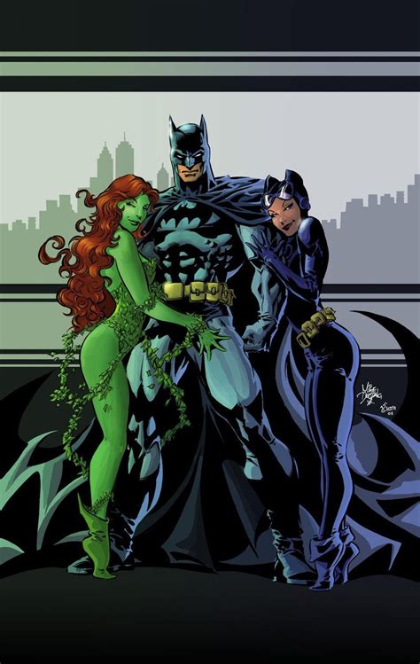 Poison Batman And Catwoman Artwork