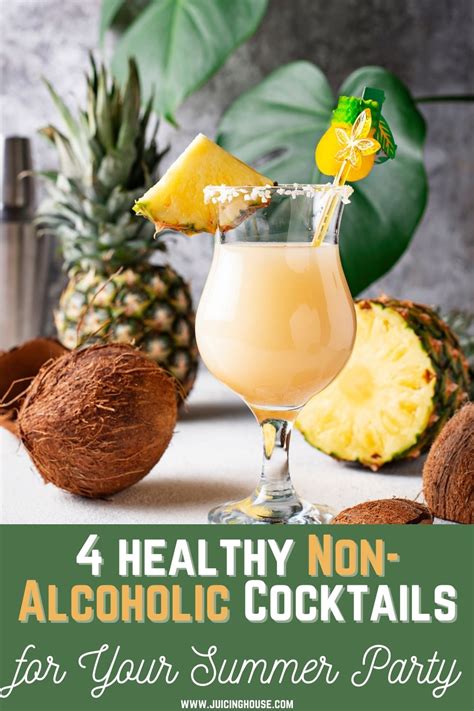 4 Healthy Non Alcoholic Cocktails For Your Summer Party