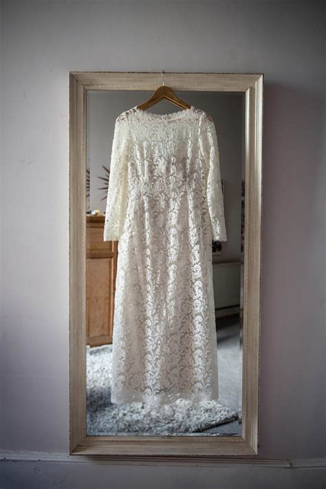 Simple Lace Wedding Dress Freja Designer Dressmaking Older Bride