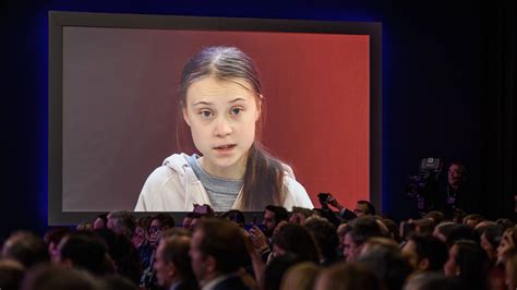 Greta Thunberg’s Message At Davos Forum ‘our House Is Still On Fire’ The New York Times